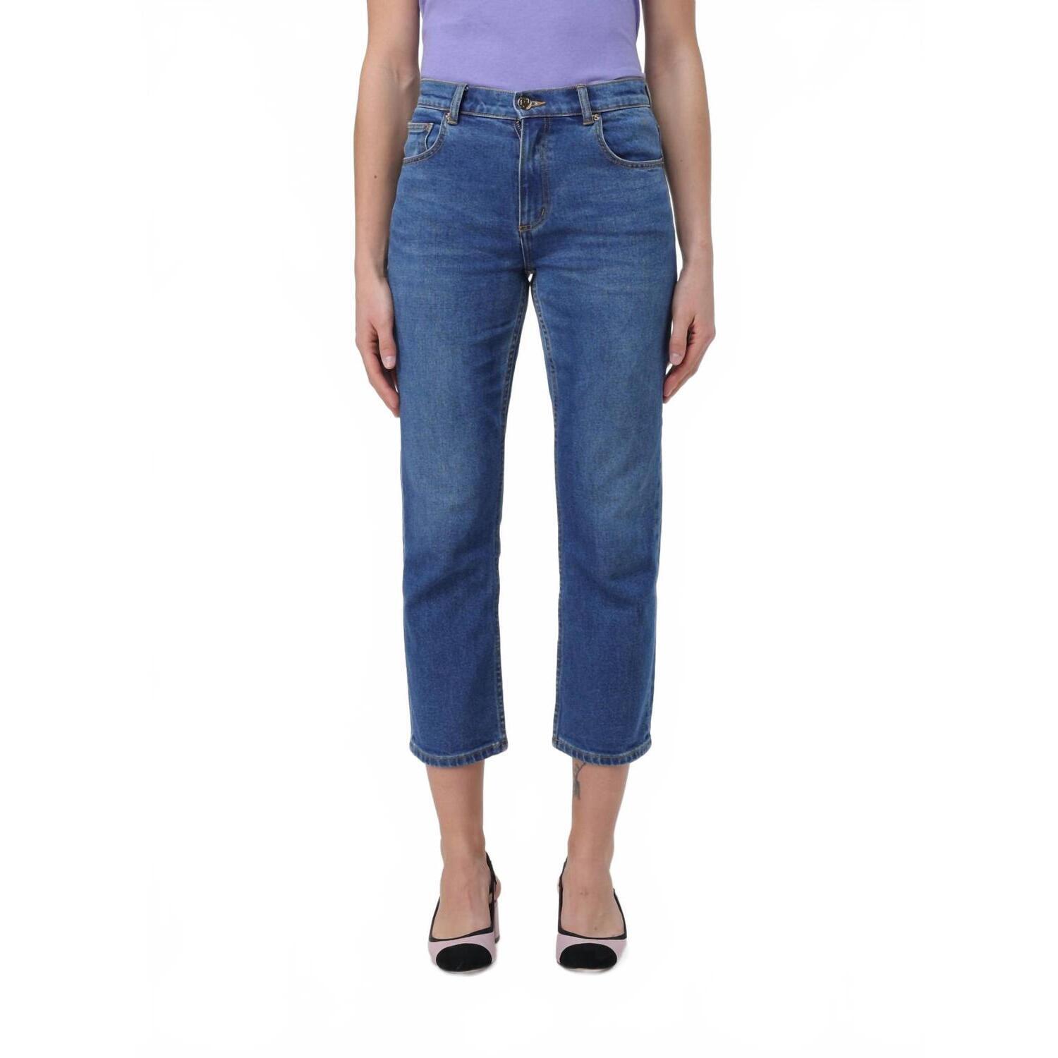 New Tory Burch Cropped Flare Jeans In Medium Vintage Wash